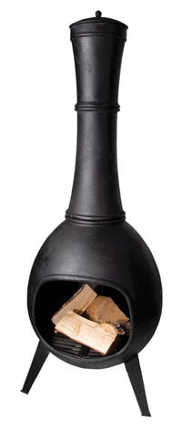 Esschert Fancy Flames Large - Tuinhaard - Rond - Zwart - Gietijzer - L