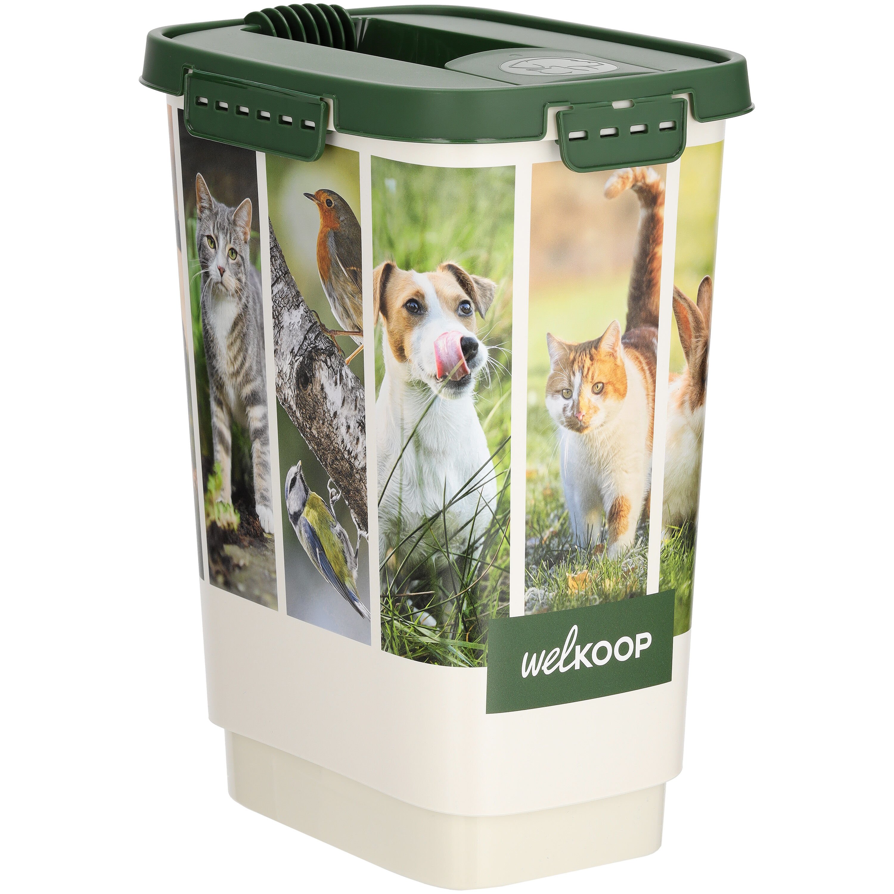 Welkoop - Voerton - 10 Liter - Wit Groen