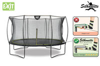 EXIT Silhouette - Trampoline - Zwart - 366 cm