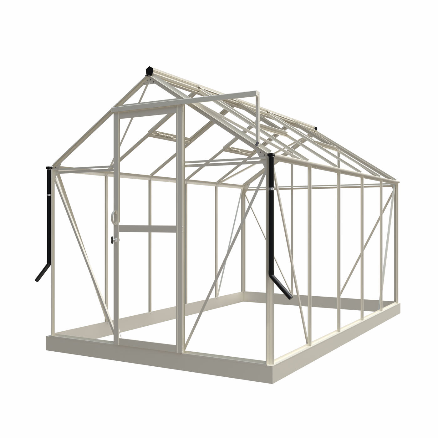 Royal Well Mary III - Tuinkas - Wit - 241x212x360 cm - Veiligheidsglas