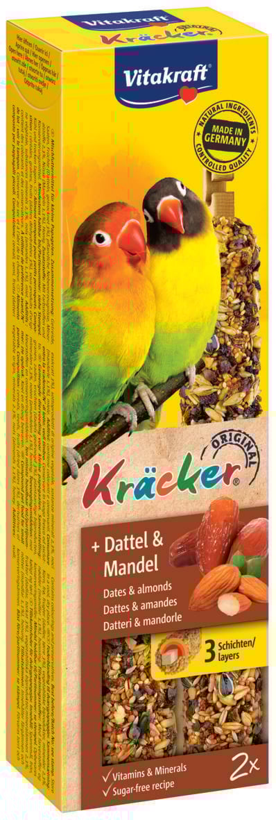 Vitakraft  Fruitkracker Agapronis - 2 Stuks - Snacks