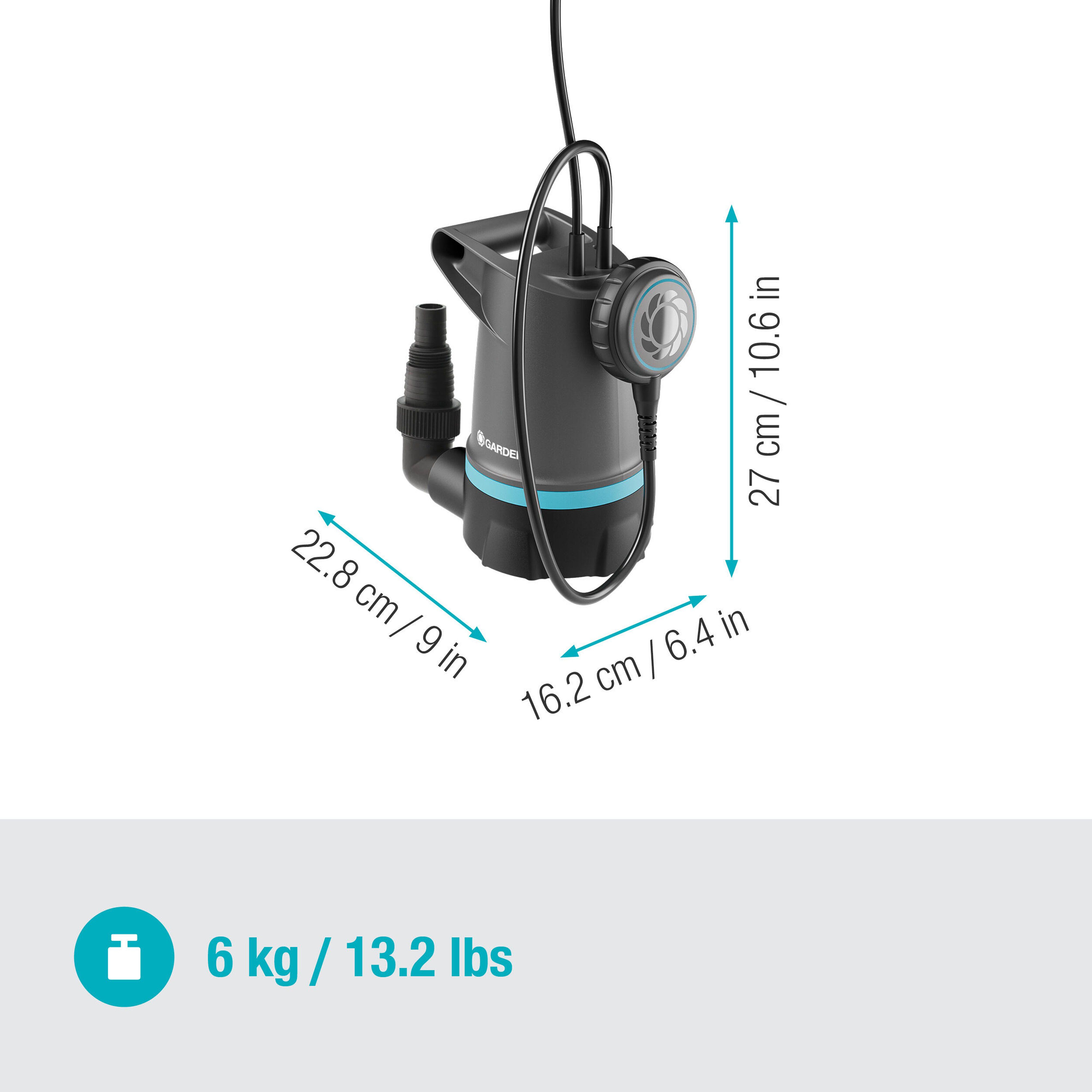 GARDENA 20000 Basic - Dompelpomp - 20000 l/h