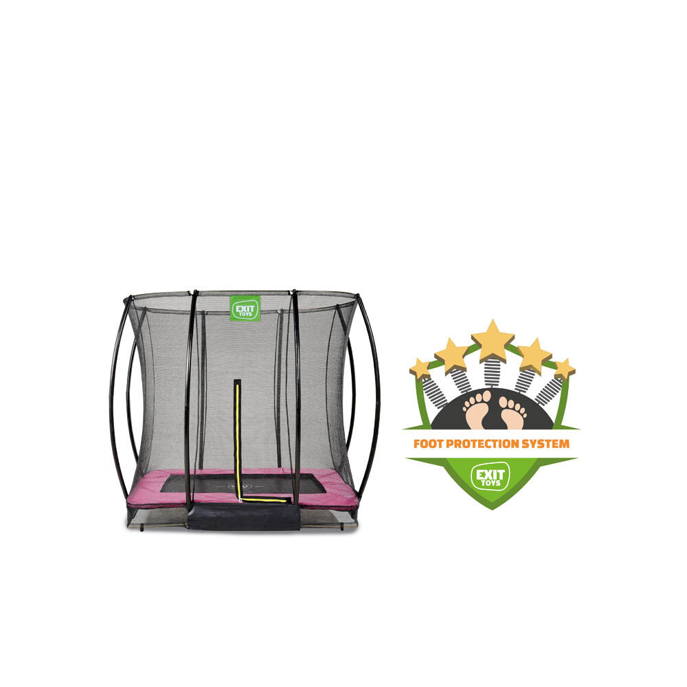 Exit Silhouette - Inground trampoline - Roze - 153x214 cm