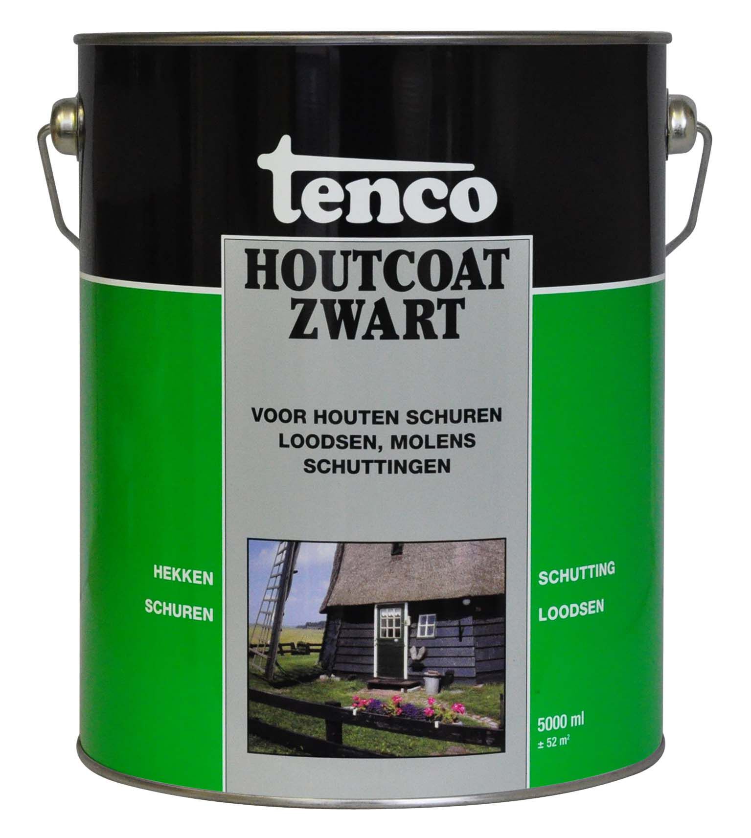 Tenco - Houtcoat - 5 Liter - Zwart Tenco - Houtcoat - 5 Liter - Zwart