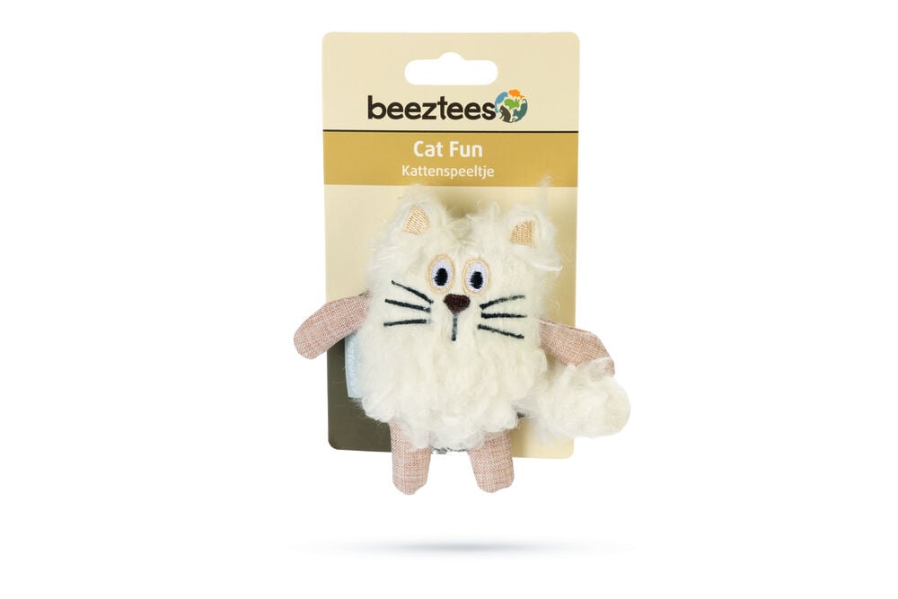 Beeztees Kat Faline  - Kattenspeeltje - Wit
