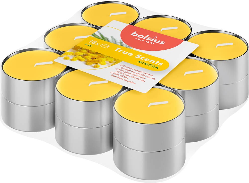 Bolsius Mimosa - Waxinelichtjes Bolsius Mimosa - Waxinelichtjes