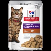 Hill's Science Plan Sensitive Stomach & Skin - Kattenvoer - 85 Gram
