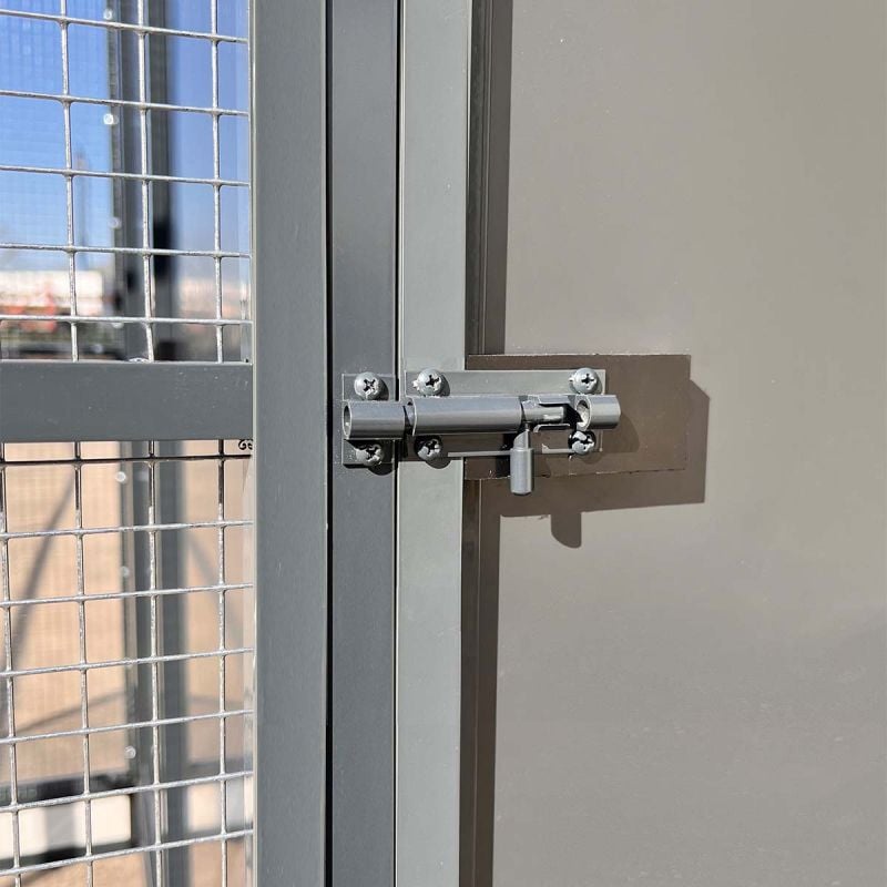 Glorenza Noor - Kattenren met sluis - Antraciet - 187x190x224 cm