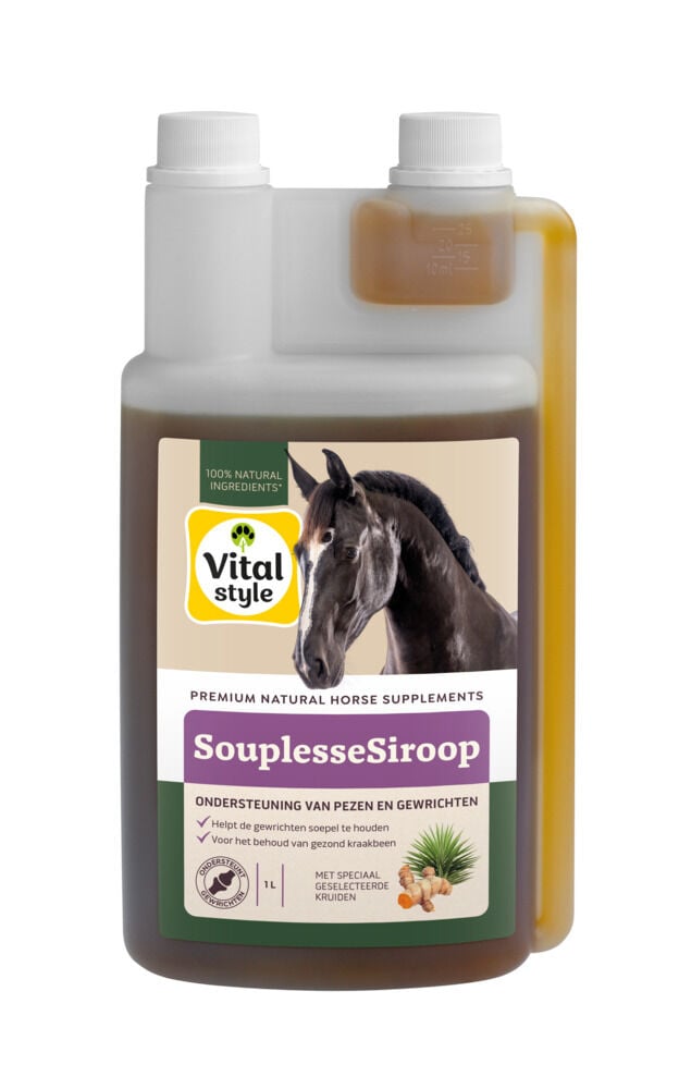 VITALstyle Souplessesiroop - Supplement - 1 Liter - Flacon VITALstyle Souplessesiroop - Supplement - 1 Liter - Flacon