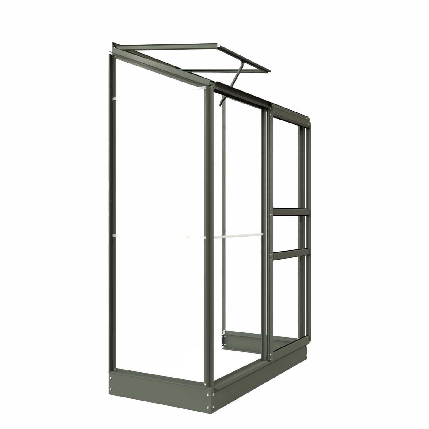 Royal Well Emma I - Muurkas - Groengrijs - 194x132x69 cm - Veiligheidsglas