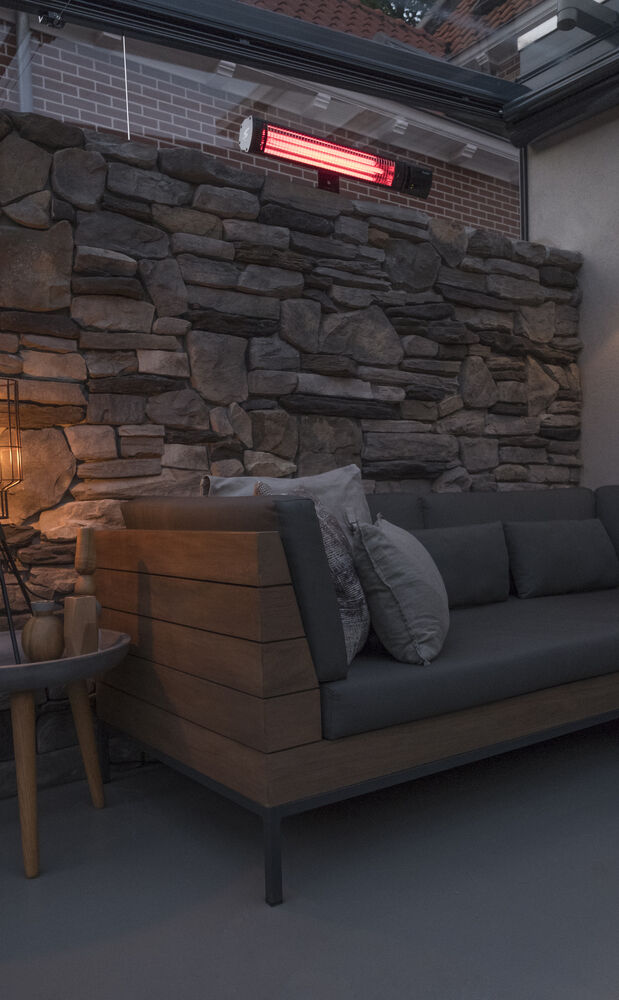 Eurom Golden 2500 Shadow - Hangende terrasverwarmer - Grijs - 2500 W