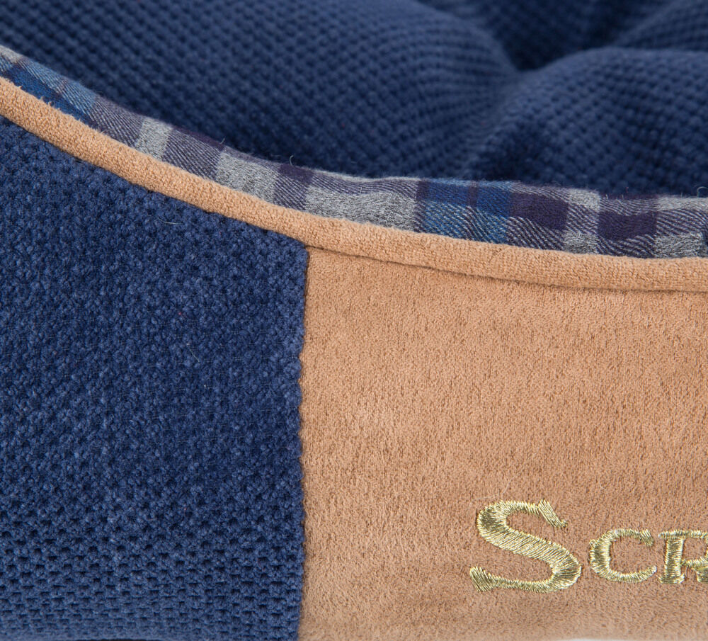 Scruffs Highland Box Bed - Hondenmand - blauw - 1x90x1 cm - Extra groot