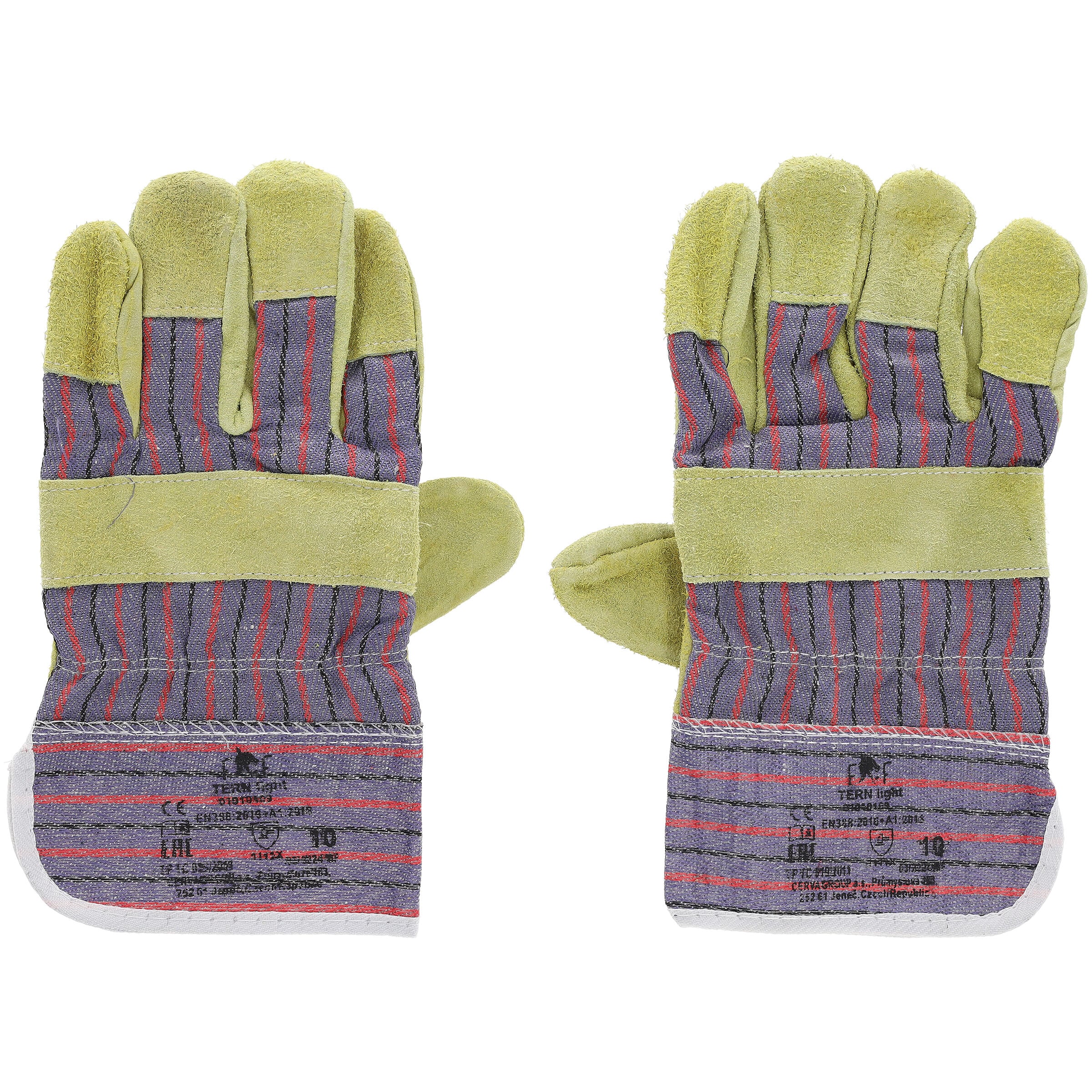 Cerva FF Tern Light - Werkhandschoenen - geel met bont gekleurd - 10