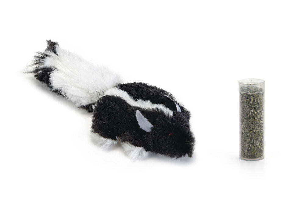 Beeztees Platte Snuffy Pluche met Catnip - Kattenspeeltje