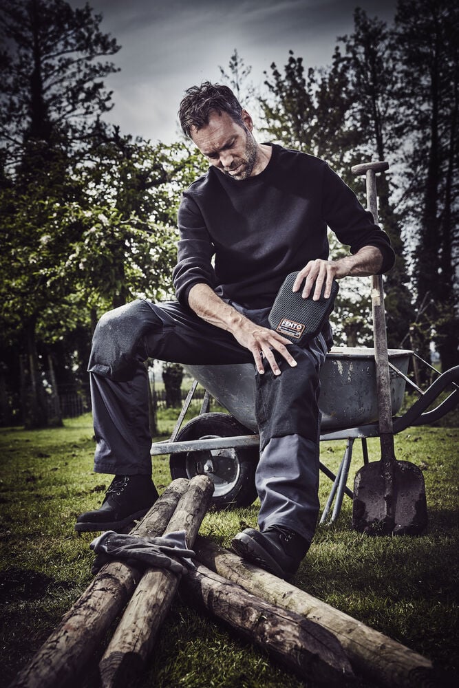 FENTO Pocket 100 - Kniebeschermers - Zwart/Oranje - 1 maat