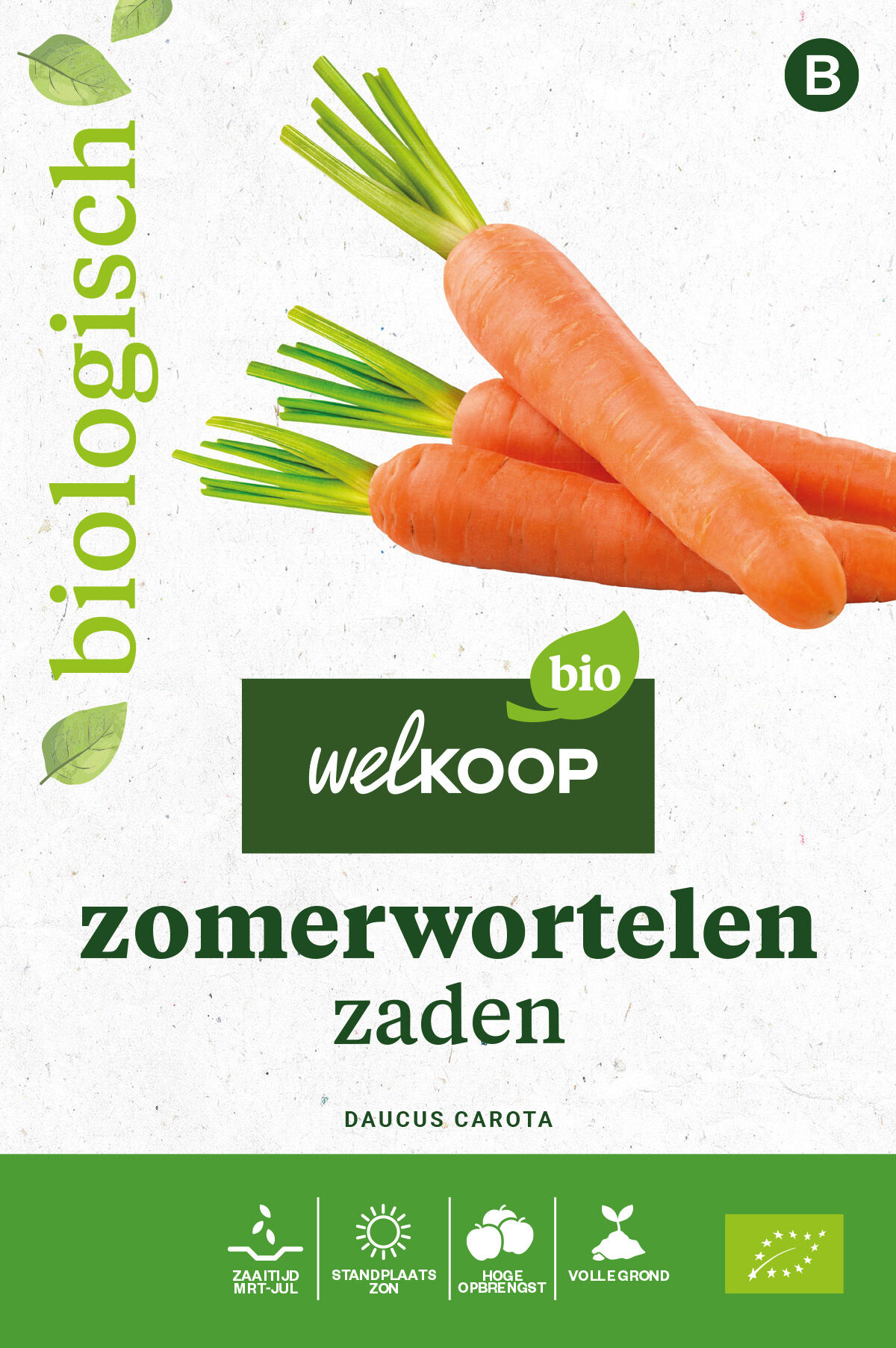 Welkoop Bio - Zomerwortelen Zaden Welkoop Bio - Zomerwortelen Zaden