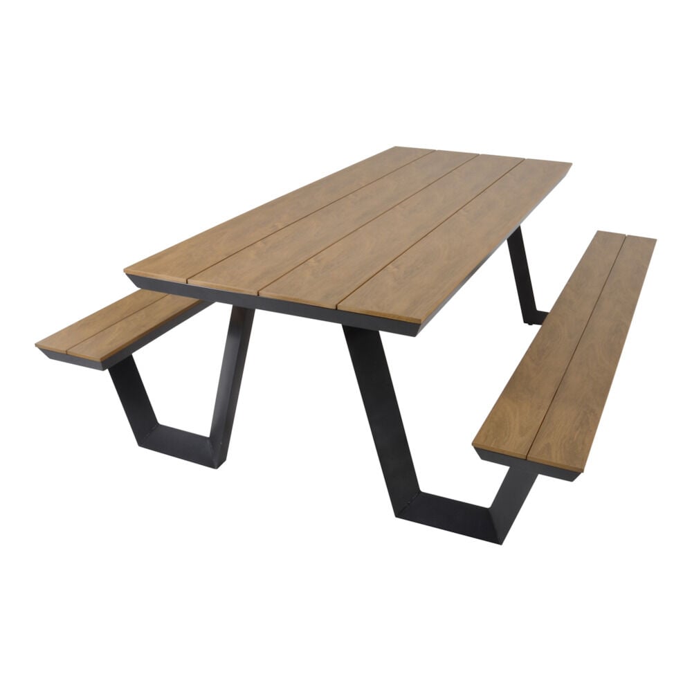 Lesli Living Arezzo - Picknickset - Teaklook - 1x2889x200 cm