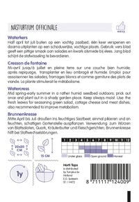 Hortitops Waterkers Nasturtium officinale Waterkers - Kruidenzaden