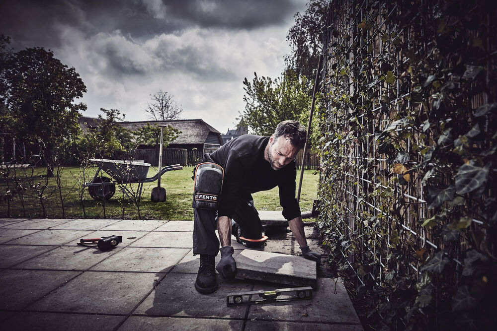 FENTO ORIGINAL - Kniebeschermers - Zwart/Oranje - 1 maat