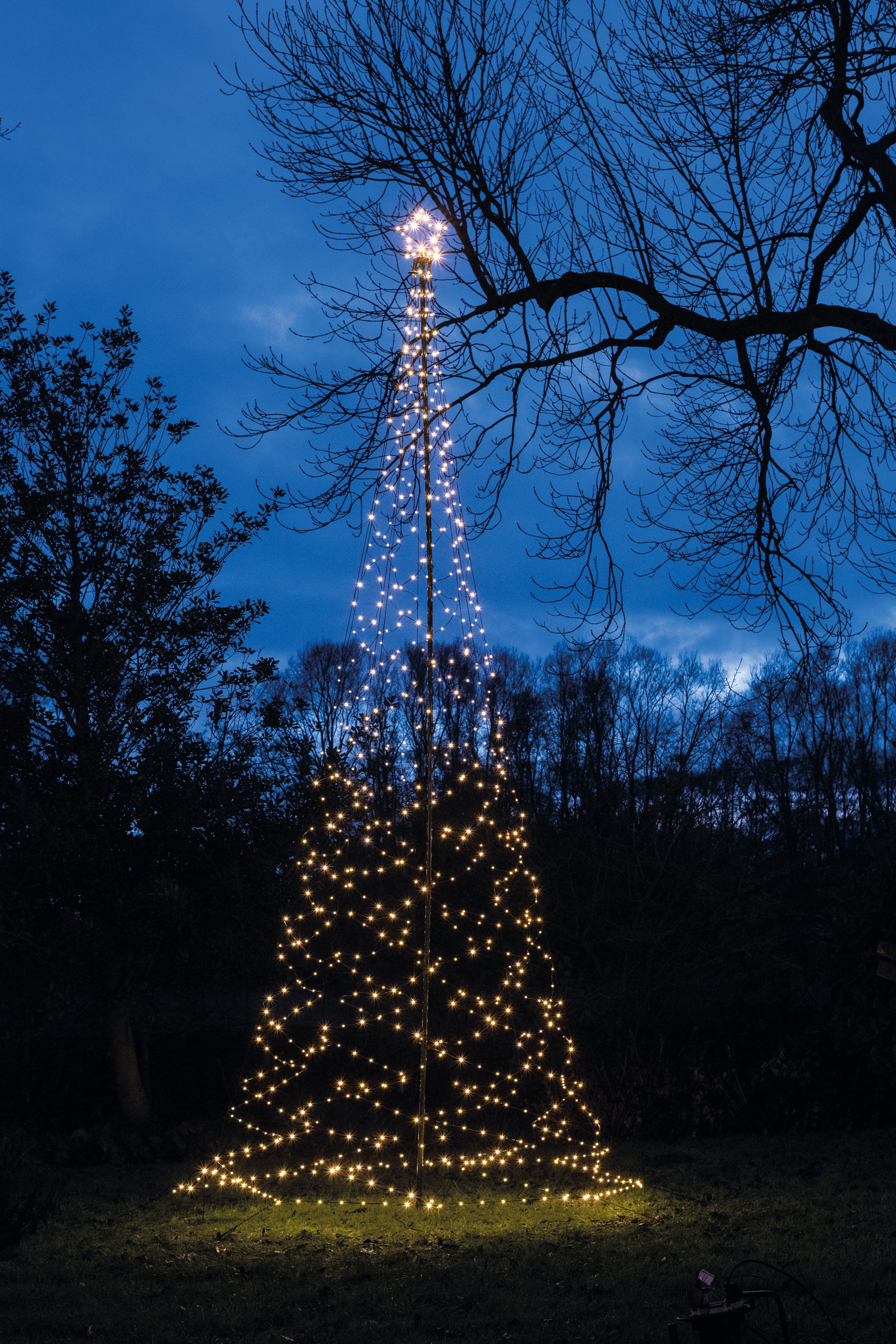 Anna's Collection Boom met Ster - Vlaggenmast Kerstboom