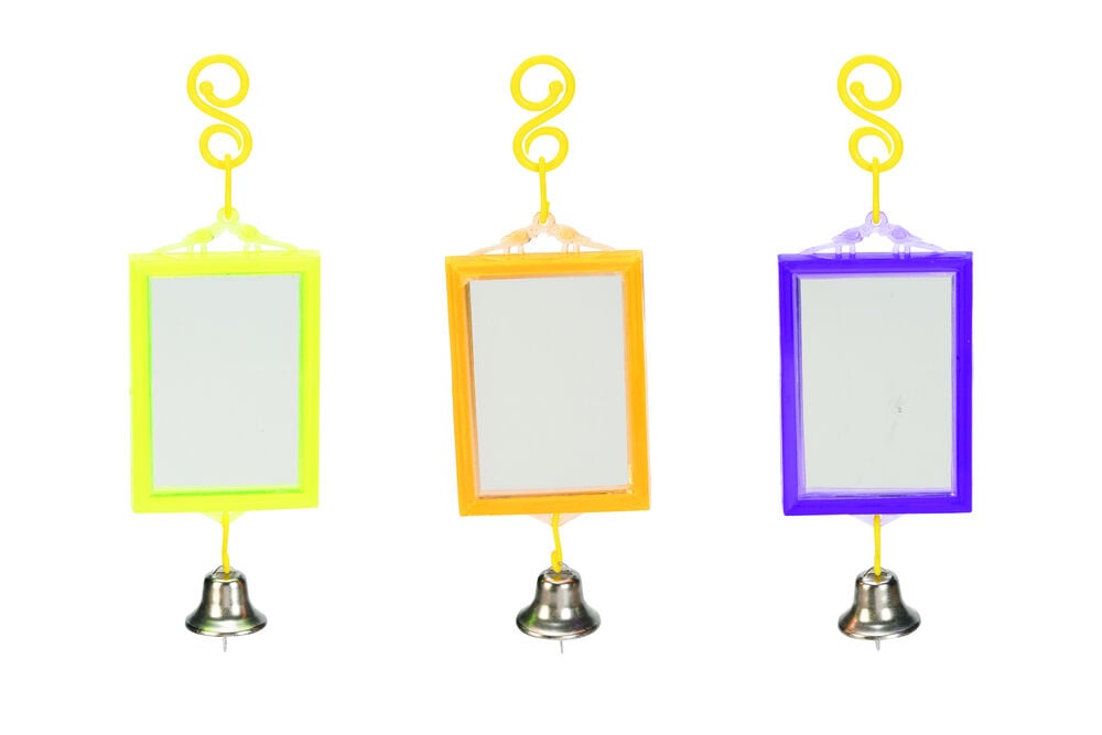 Beeztees Parkieten Spiegel - Vogelspeeltje - 22x6x12 cm