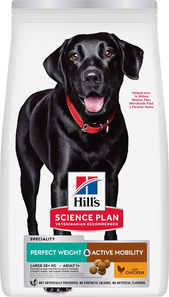 Hill's Science Plan Perfect Weight & Active Mobility Adult 1+ Large - Hondenvoer - 12 Kilogram