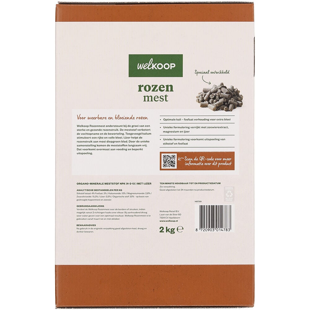 Welkoop - Rozenmest - 50 m2 - 2 Kilogram