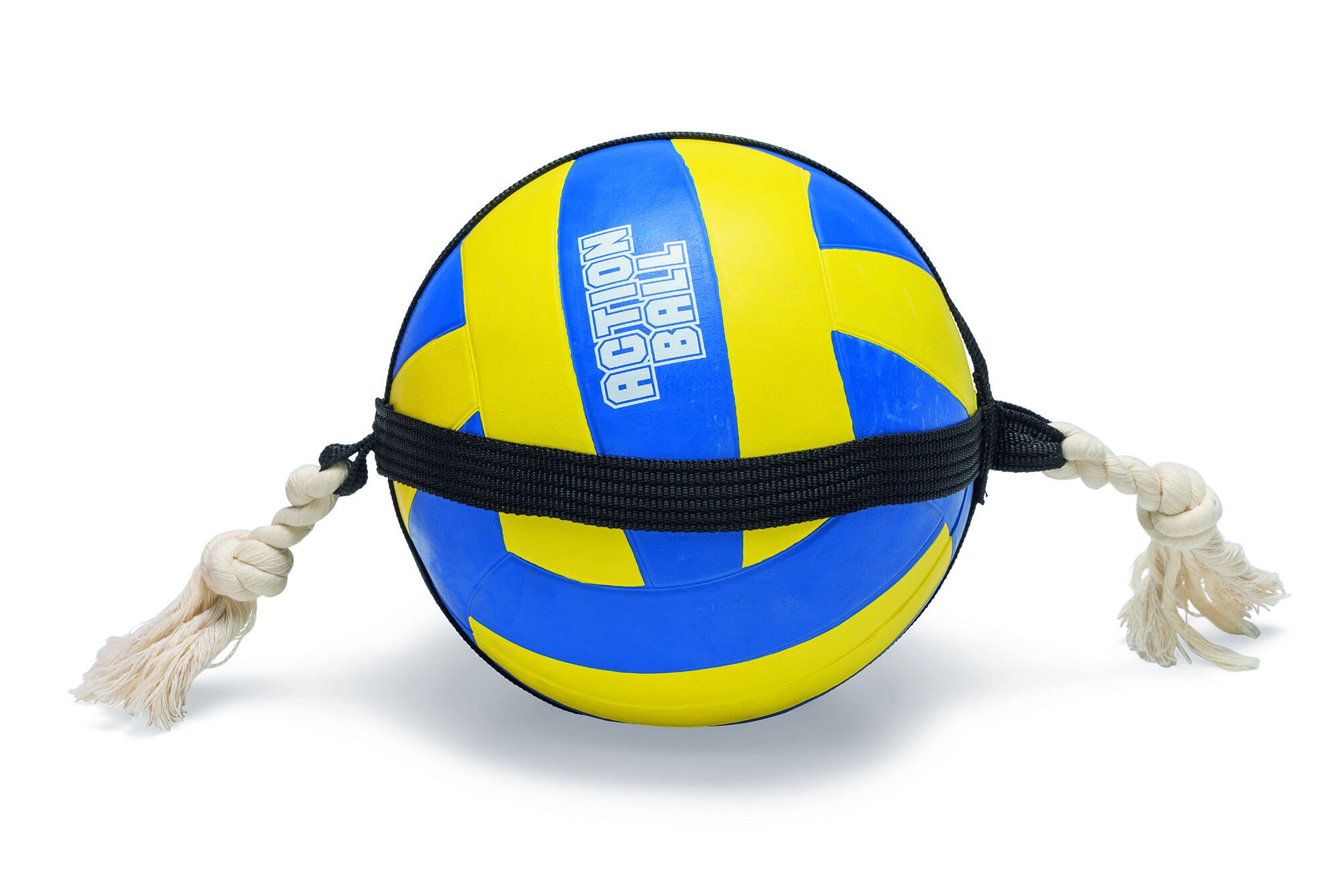 Beeztees Volleybal Pluche - Knuffel - Flostouw - Hondenspeelgoed