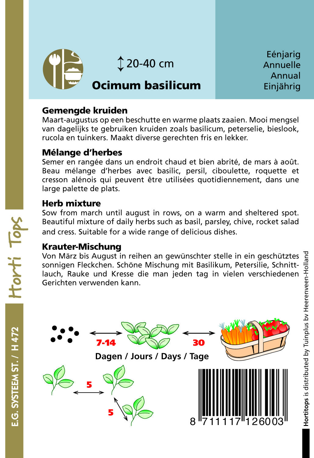 Hortitops Kruidenmix - Kruidenzaden