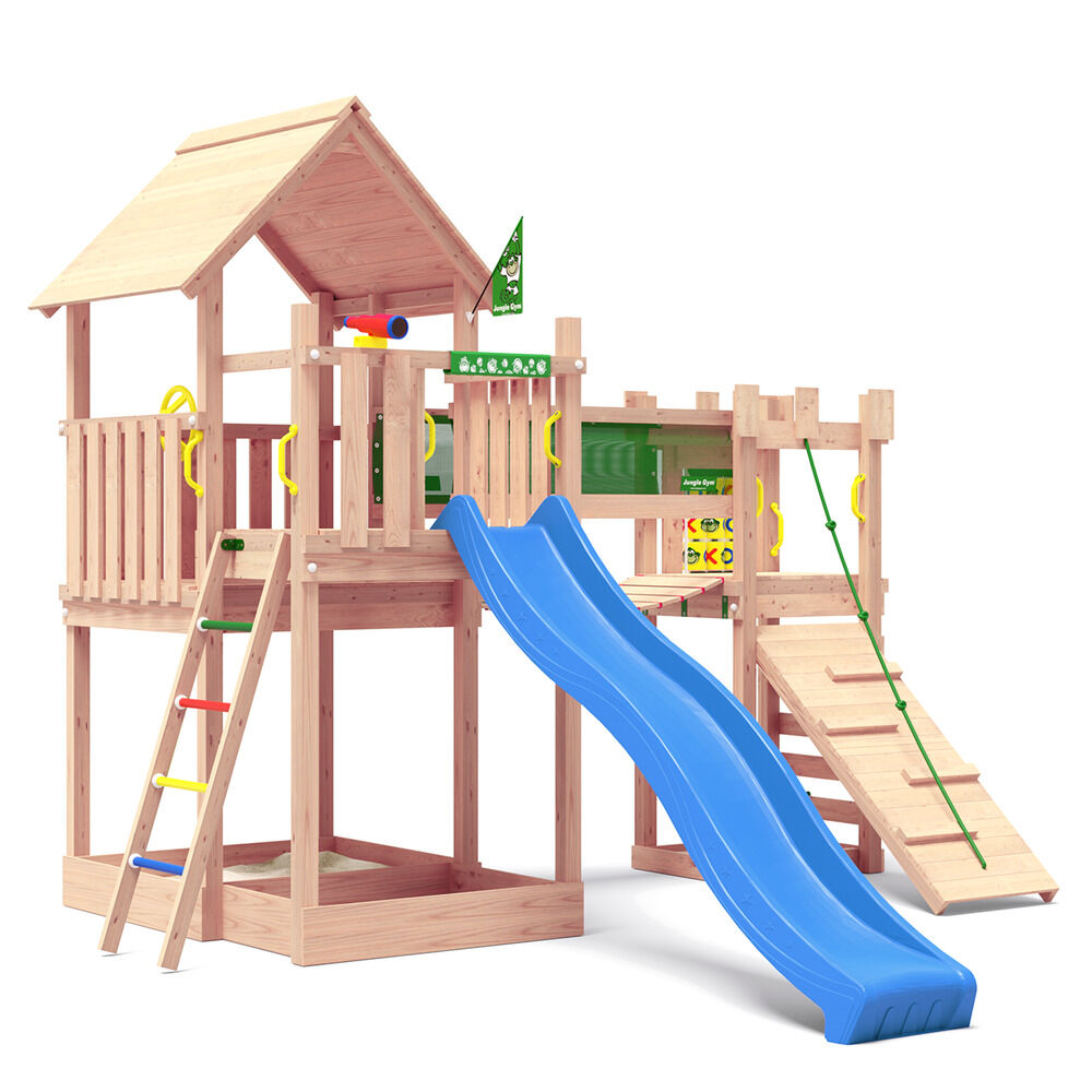 Jungle Gym Jessheim Douglas - Speeltoestel - Blauw - Douglas hout Jungle Gym Jessheim Douglas - Speeltoestel - Blauw - Douglas hout