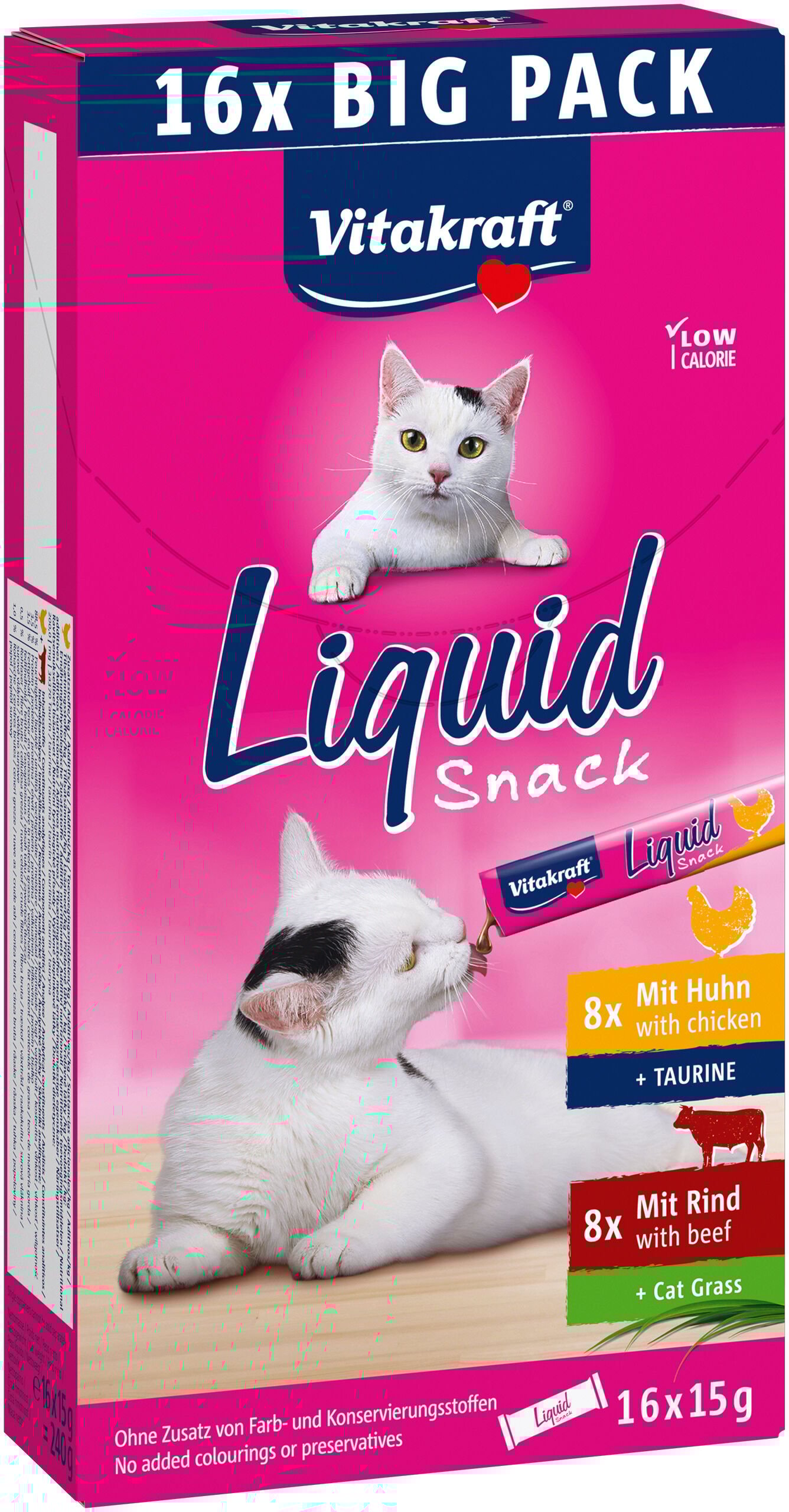 Vitakraft Liquid Snack Multipack - Kattensnack - 16x15 gram