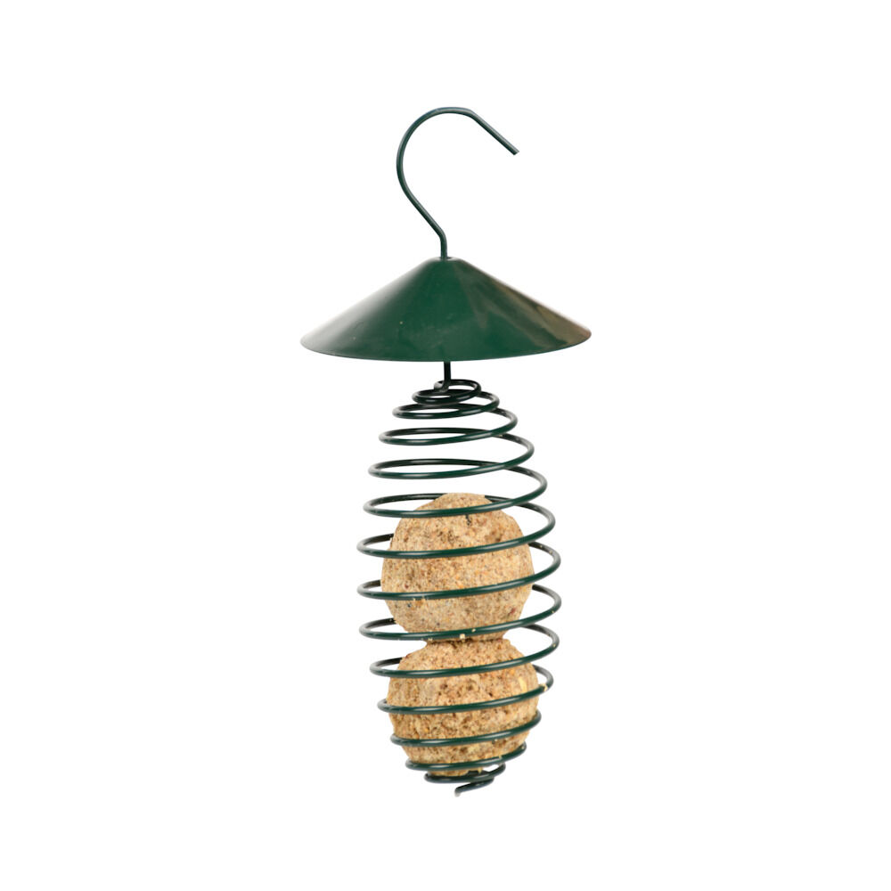 Esschert Design Voederveer Met dakje - Vetbolhouder - 25.3x10.8x10.8 cm