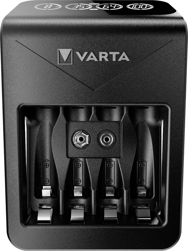 VARTA LCD Lader incl. AA Batterij 4 stuks - Batterij oplader - 4 Stuks