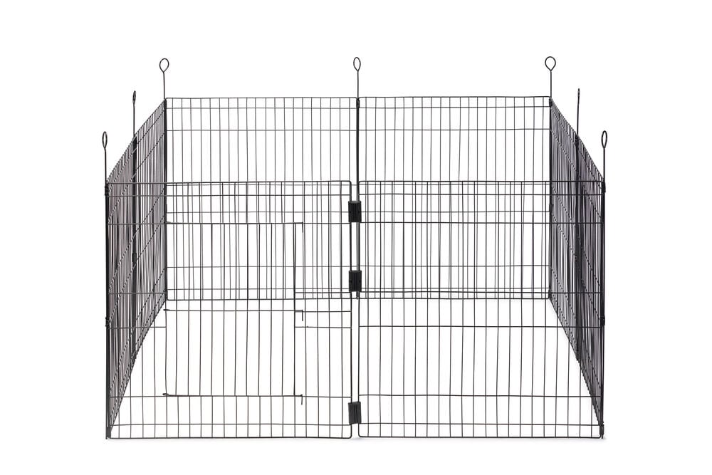 Beeztees Simi XL - Konijnenren - 8 panelen - Zwart