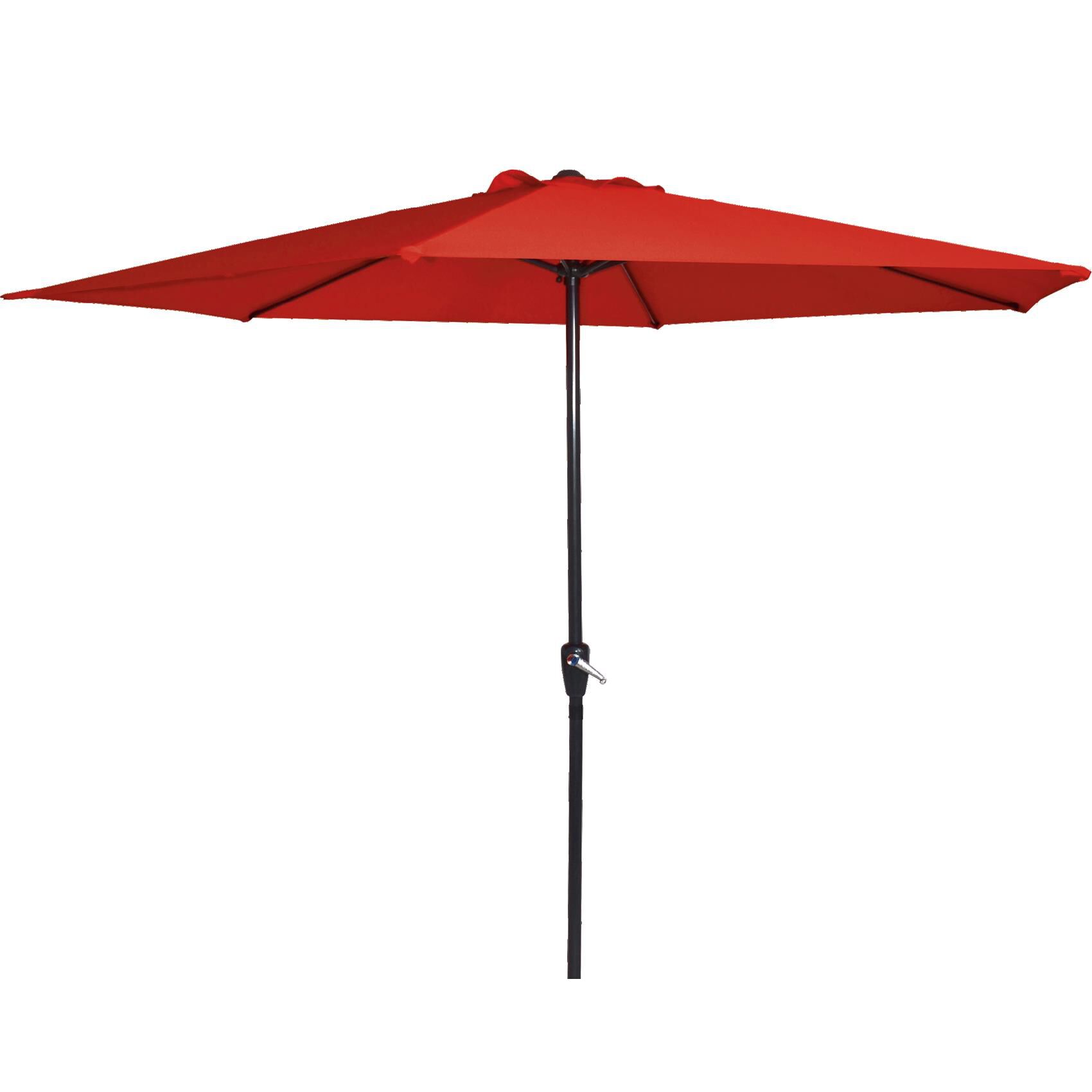 Lesli Living Gemini Stokparasol - Parasol - Rood - 300 cm Lesli Living Gemini Stokparasol - Parasol - Rood - 300 cm