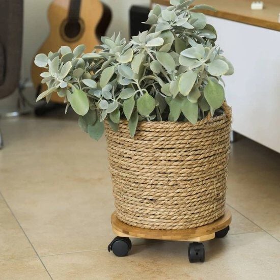 Nature - Plantentrolley - Naturel - ⌀30 cm -