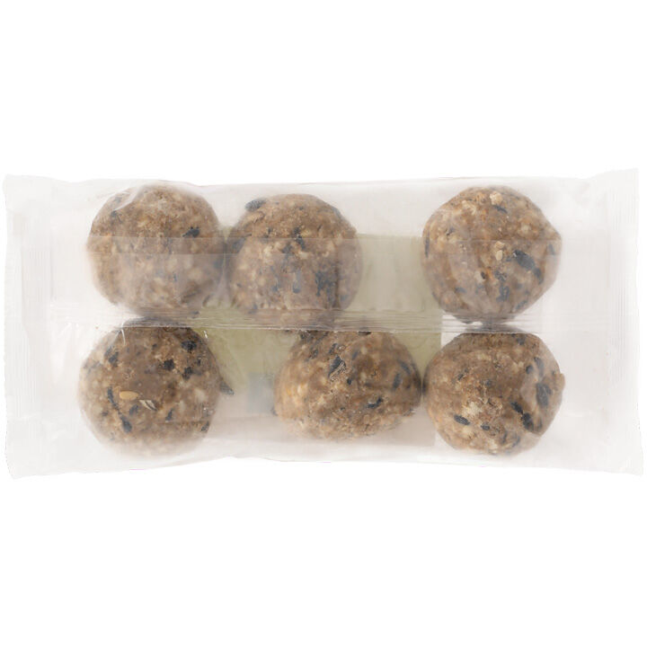 Welkoop - Vetbollen - zonder netje - Tuinvogelvoer - 6 Stuks - Meelworm