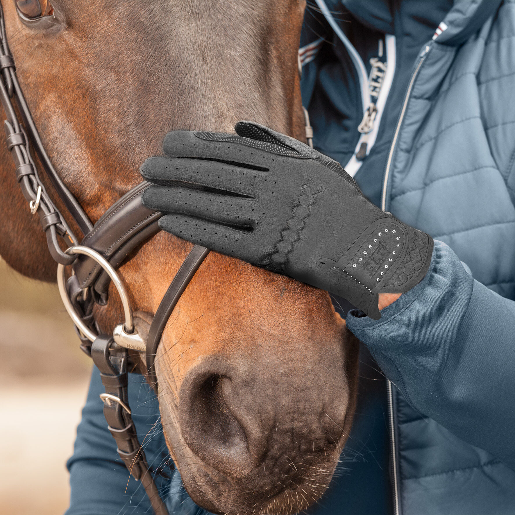 ELT Allrounder Winter - Paardrijhandschoen - Zwart - L - L