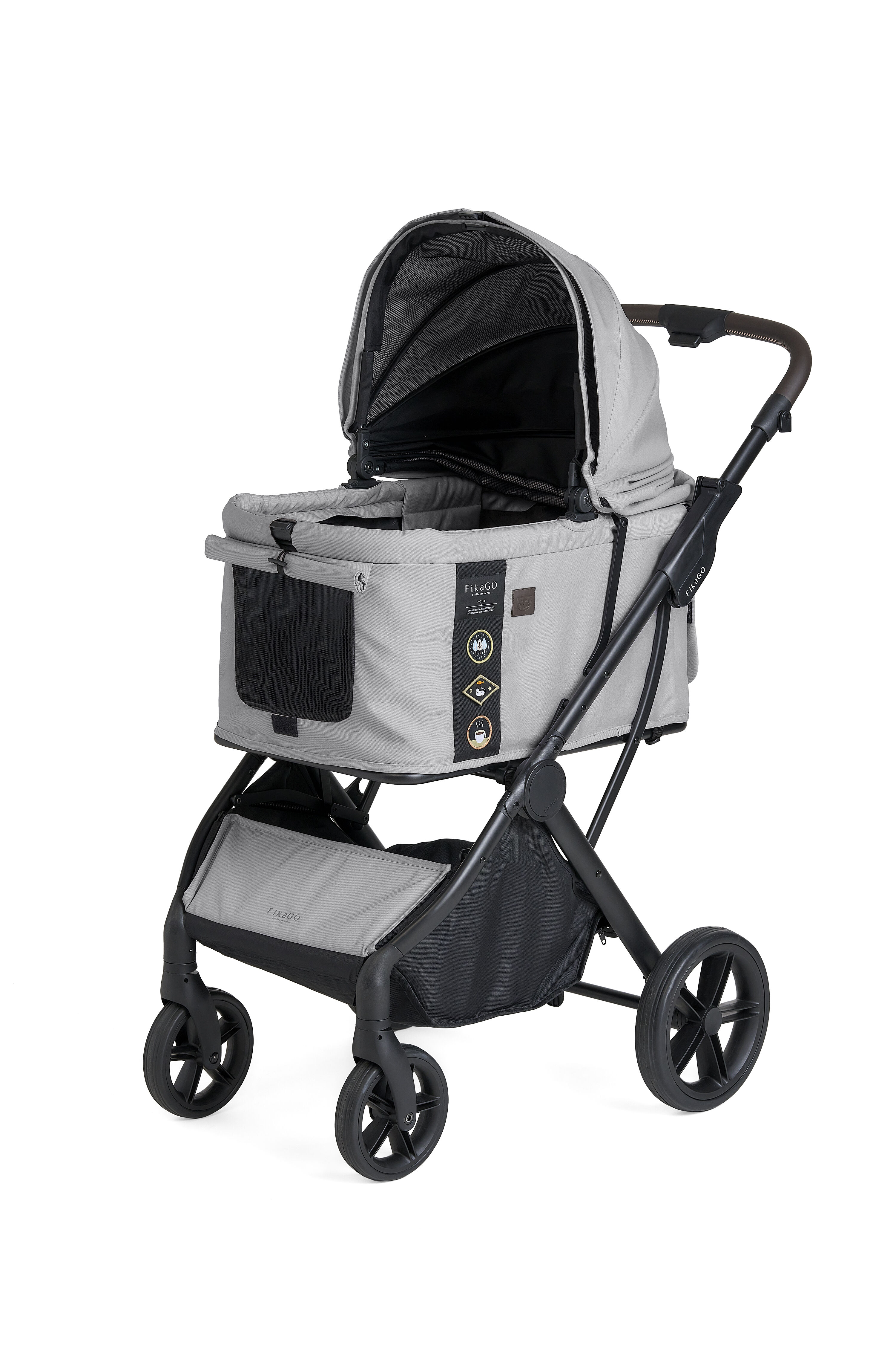 Fikago Agile 2 - tot 30 kg - Hondenbuggy - Soft Grijs - 110x97x59 cm Fikago Agile 2 - tot 30 kg - Hondenbuggy - Soft Grijs - 110x97x59 cm