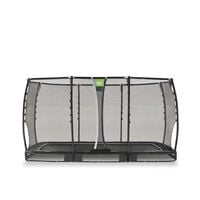 EXIT Allure Premium - Inground trampoline - Zwart - 214x366 cm