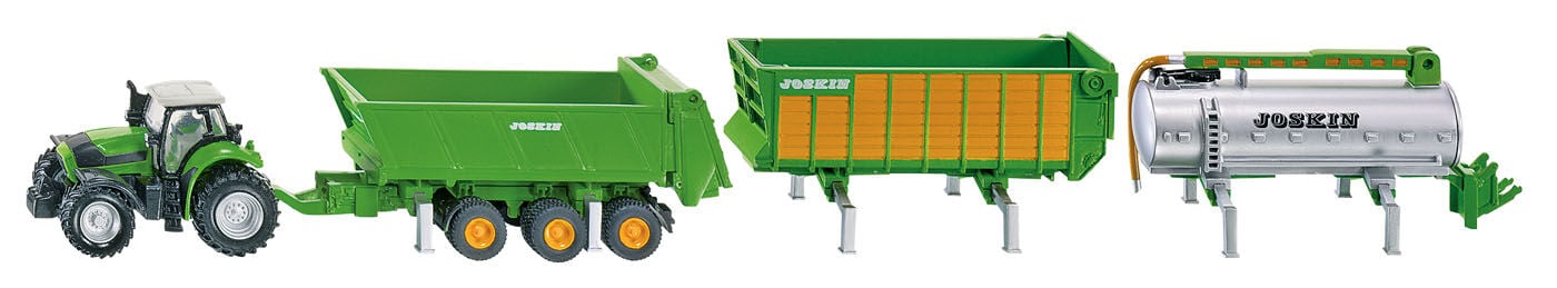 Siku Deutz JOSKIN met Aanhangerset - Tractor