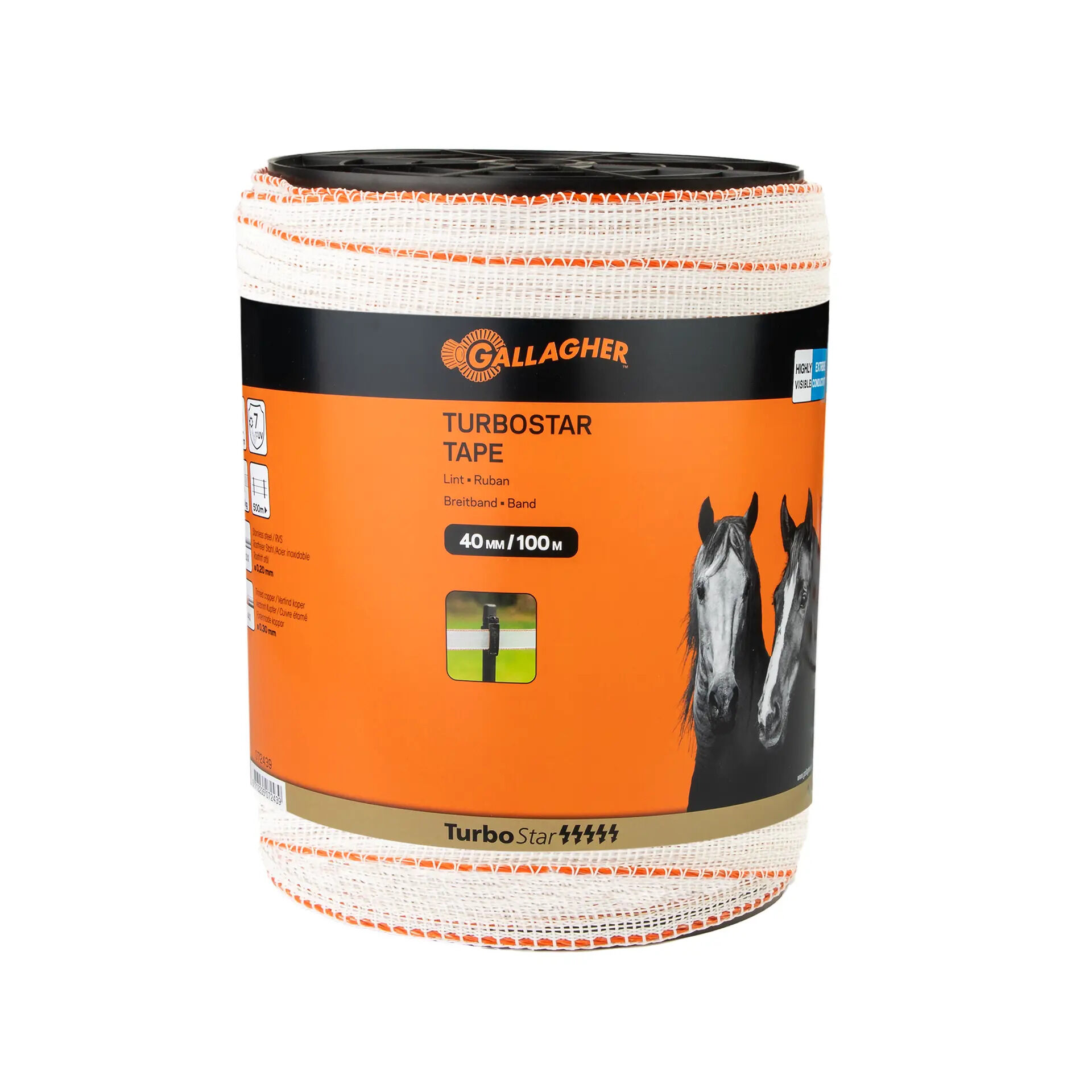 Gallagher Turbostar Lint - Geleiders - 22 cm - 100 Meter - Wit - 21 cm - 35000 cm Gallagher Turbostar Lint - Geleiders - 22 cm - 100 Meter - Wit - 21 cm - 35000 cm