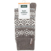 Welkoop Huissokken - Wol - Bruin