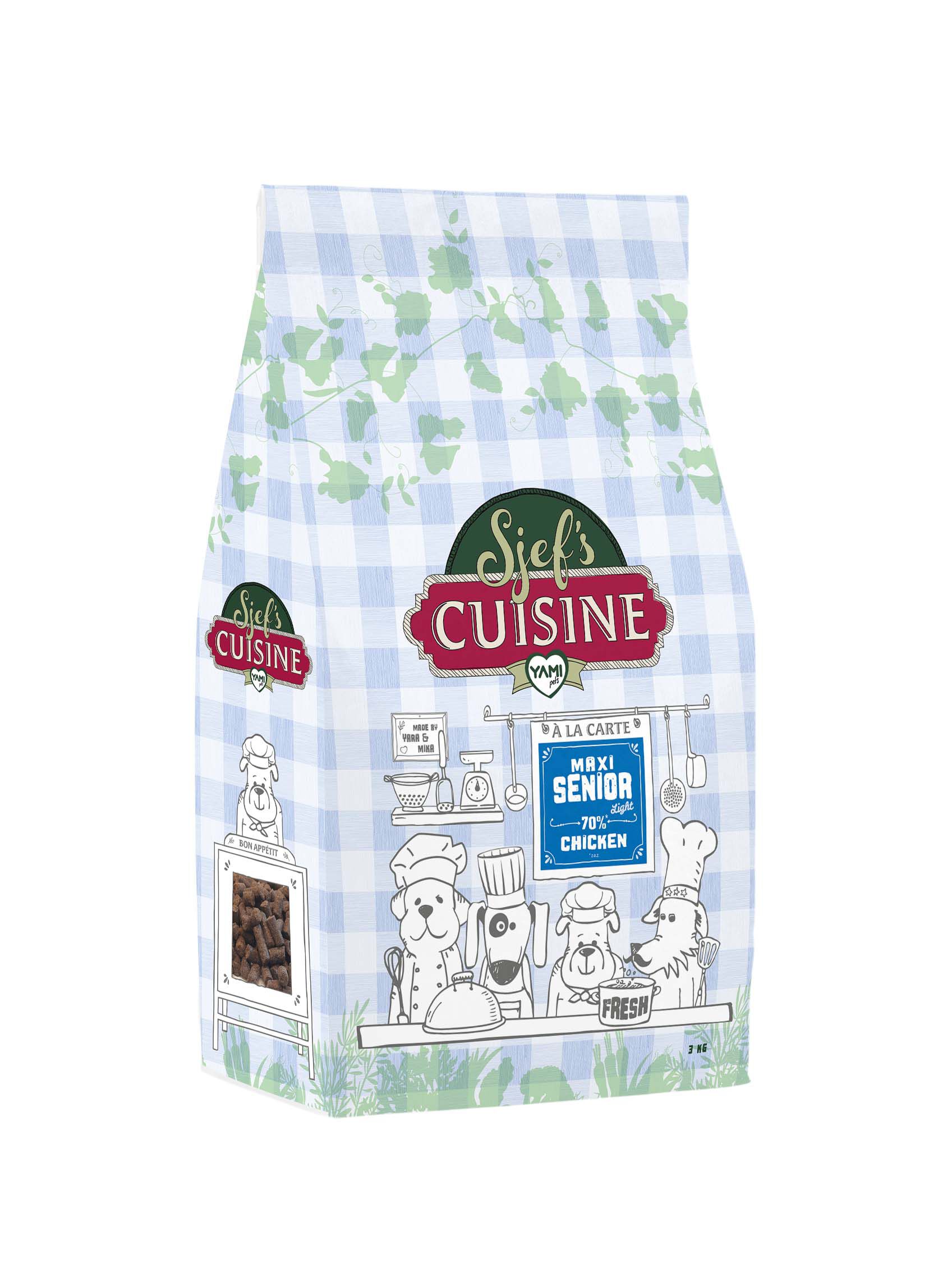 Sjef's Cuisine Maxi Senior - Hondenvoer - 12.5 Kilogram - kip