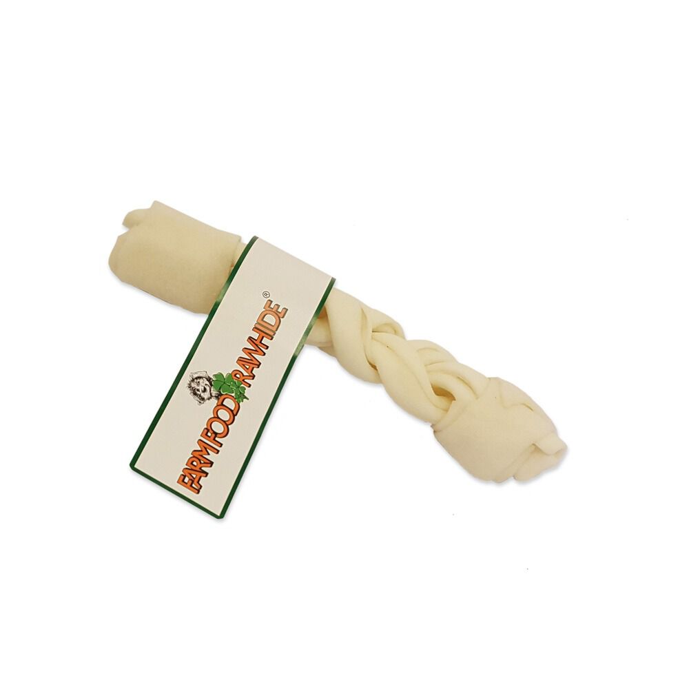 Farm Food Rawhide Dental Braided Stick - Hondensnack - 1 Stuks - rund - S