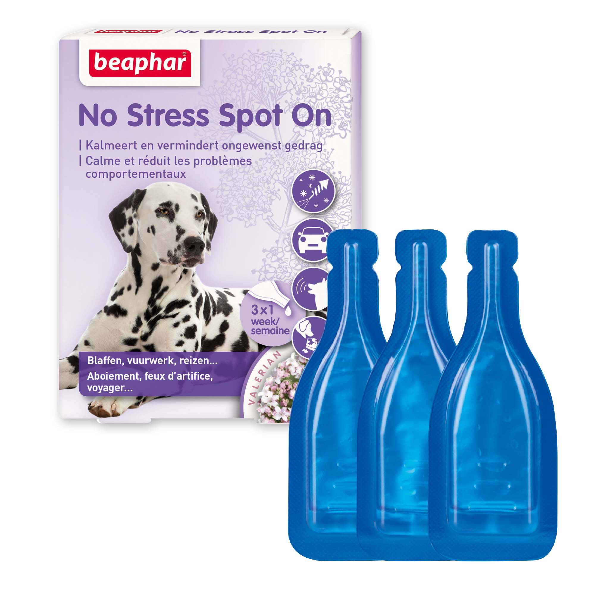 Beaphar No Stress Hond - Kalmeringsmiddel - 3 Stuks Beaphar No Stress Hond - Kalmeringsmiddel - 3 Stuks