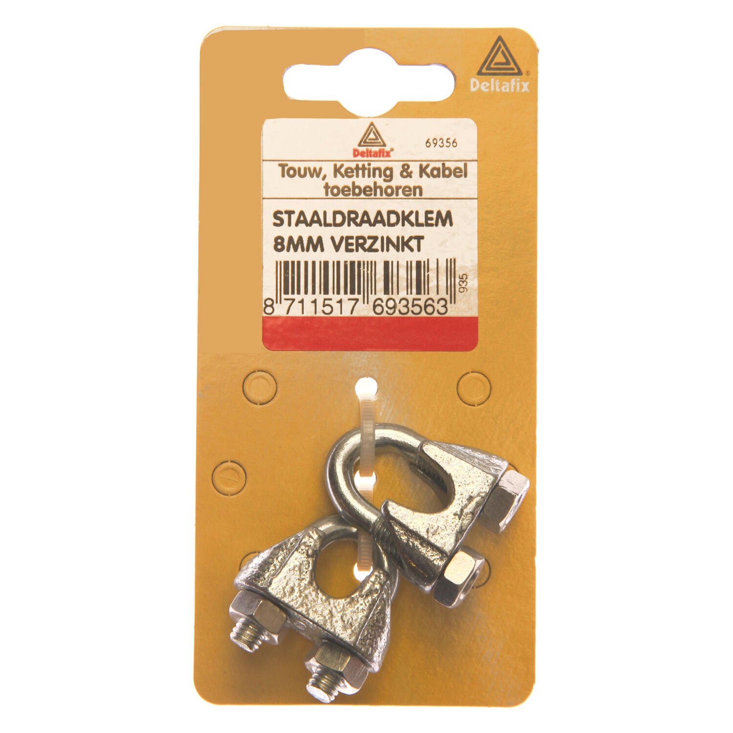 Deltafix 8 mm - Staaldraadklem - Verzinkt - 0.8 cm Deltafix 8 mm - Staaldraadklem - Verzinkt - 0.8 cm