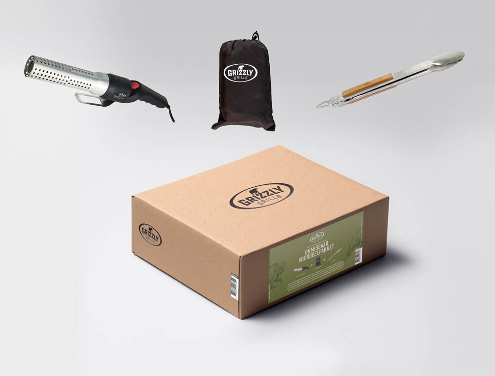 Grizzly Grills - Accessoirepakket Large - Bruin - Large Grizzly Grills - Accessoirepakket Large - Bruin - Large