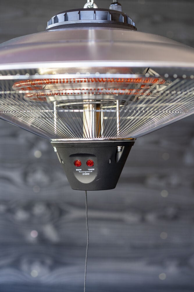 Eurom Partytentheater 2100 - Hangende terrasverwarmer - Grijs - 2100 W