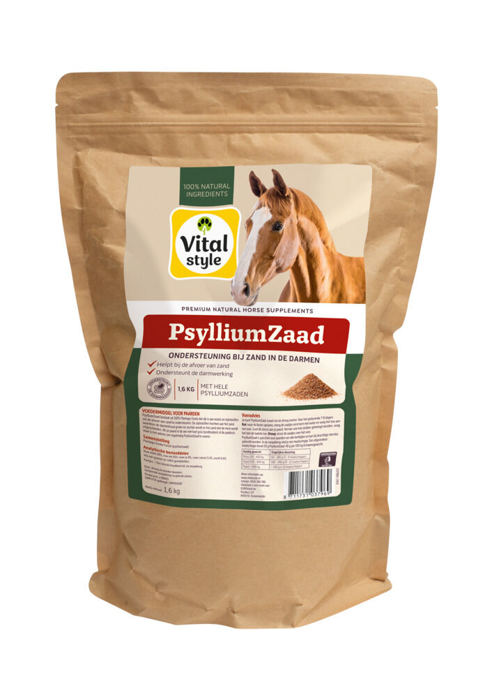 Vitalstyle Psylliumzaad - Supplement - 1.6 Kilogram - Zak Vitalstyle Psylliumzaad - Supplement - 1.6 Kilogram - Zak